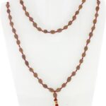 3 Mukhi Indonesian Rudraksha Mala 108 Beads (7mm-9mm)