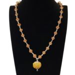 8 Mukhi Nepal Rudraksha Attached In Silver Rudraksha Mala