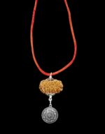 Lord Hanuman Kavach 11 Mukhi Rudraksha With Silver Yantra - Image 2