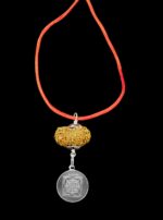 Mahamritunjaya Kavach 16 Mukhi Rudraksha With Silver Yantra - Image 2