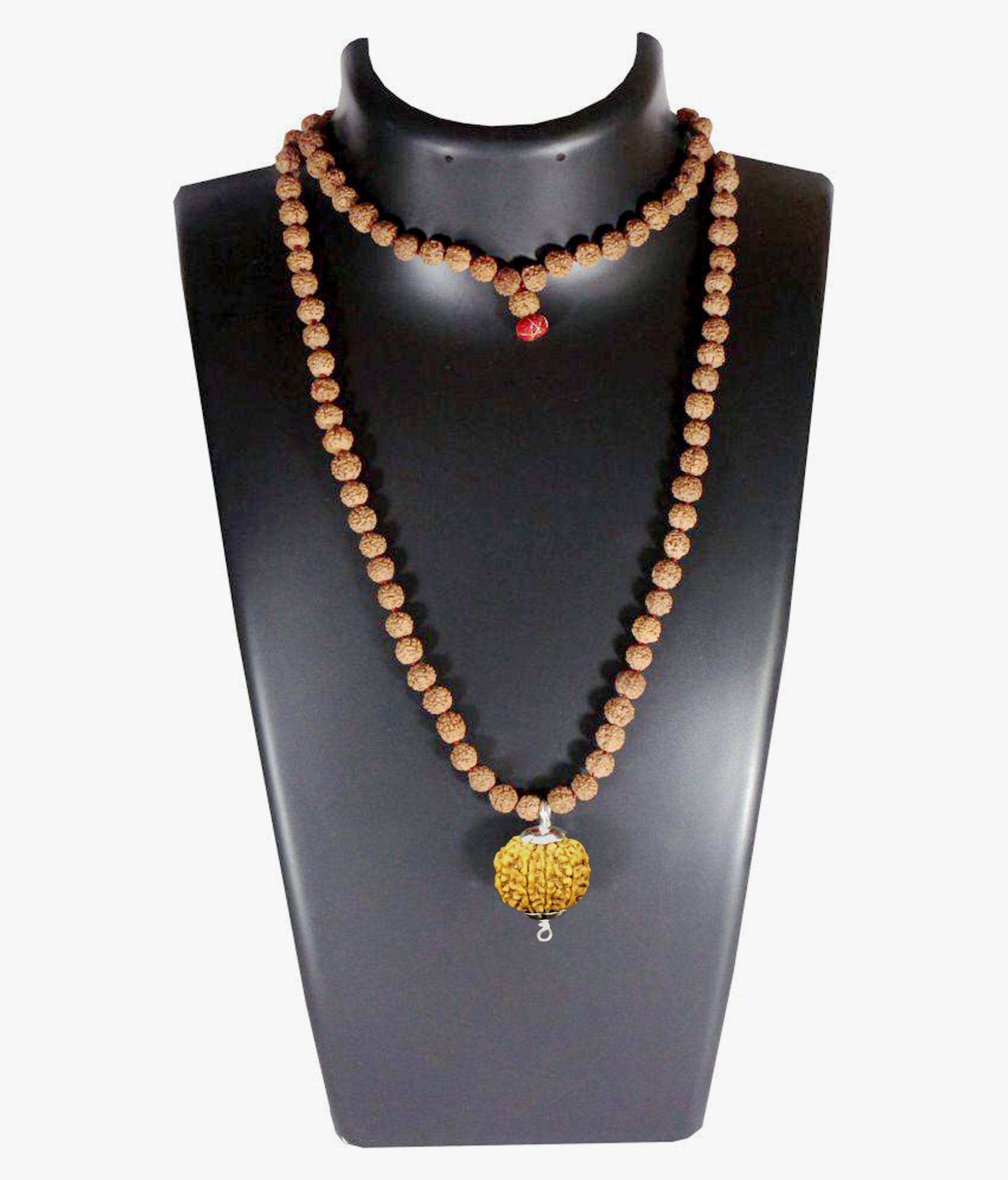 eight-1-scaled-1.jpg 8 Mukhi Nepal Rudraksha Attached In Rudraksha Mala - Image 1