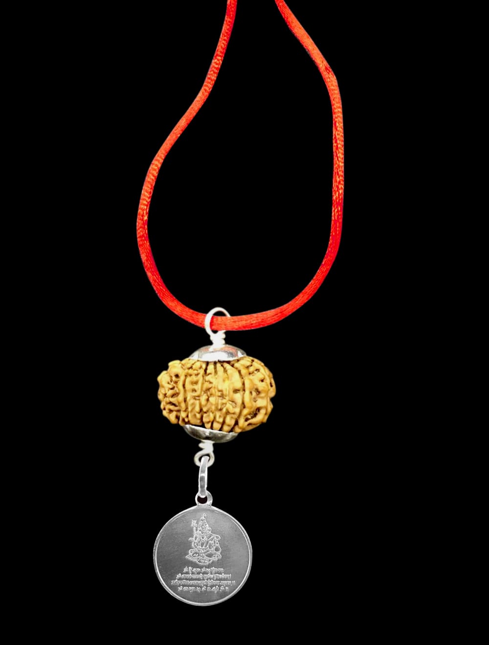 front_6.jpg Mahamritunjaya Kavach 14 Mukhi Rudraksha With Silver Yantra - Image 1