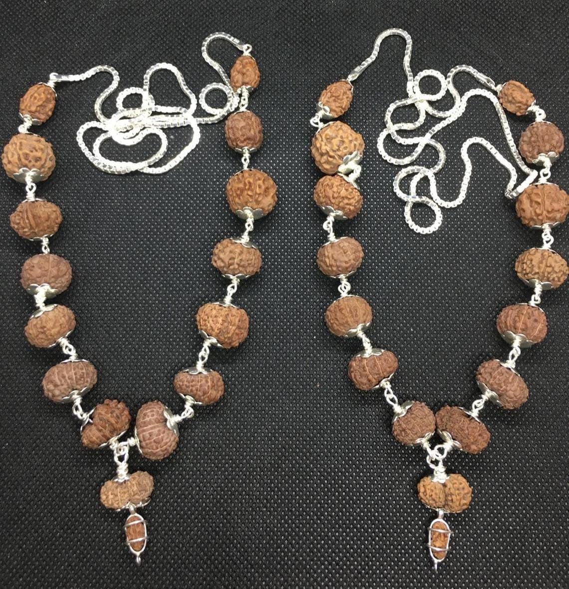 siddhamala-55.jpg Indonesian Siddha Mala Medium Size In Silver - Image 1