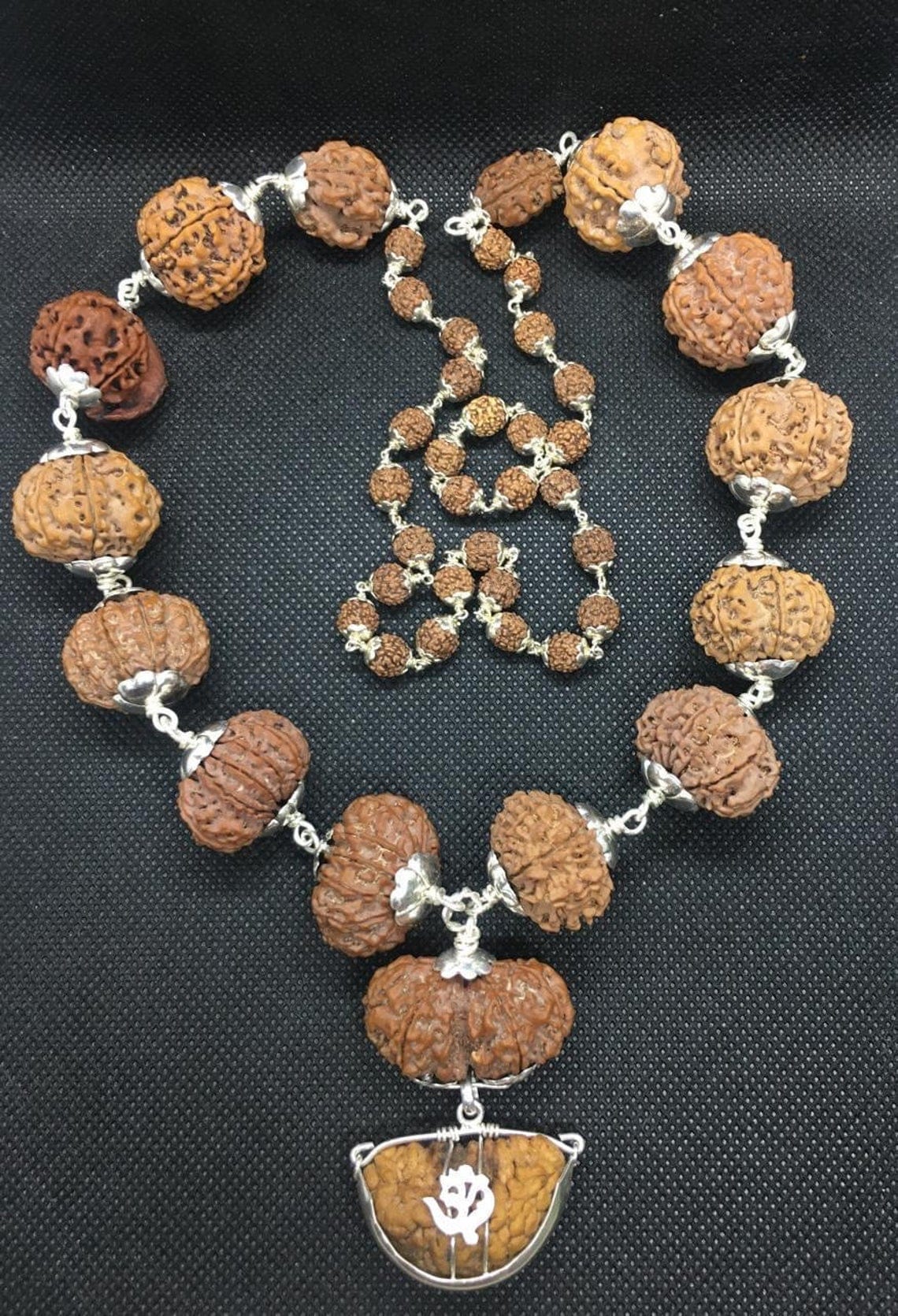 siddhamalanepal-2.jpg Nepal Siddha Mala Big Size In Silver - Image 1